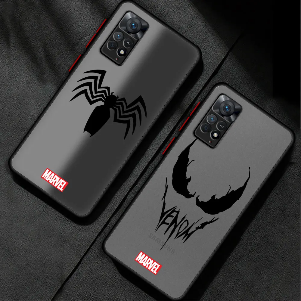 Marvel Spiderman VENOMเคสโทรศัพท์สําหรับXiaomi Redmiหมายเหตุ 12S 9T 11 Pro 11T 9 11S 9S 10S 10 Pro 12 13 Pro 11 12 นุ่ม