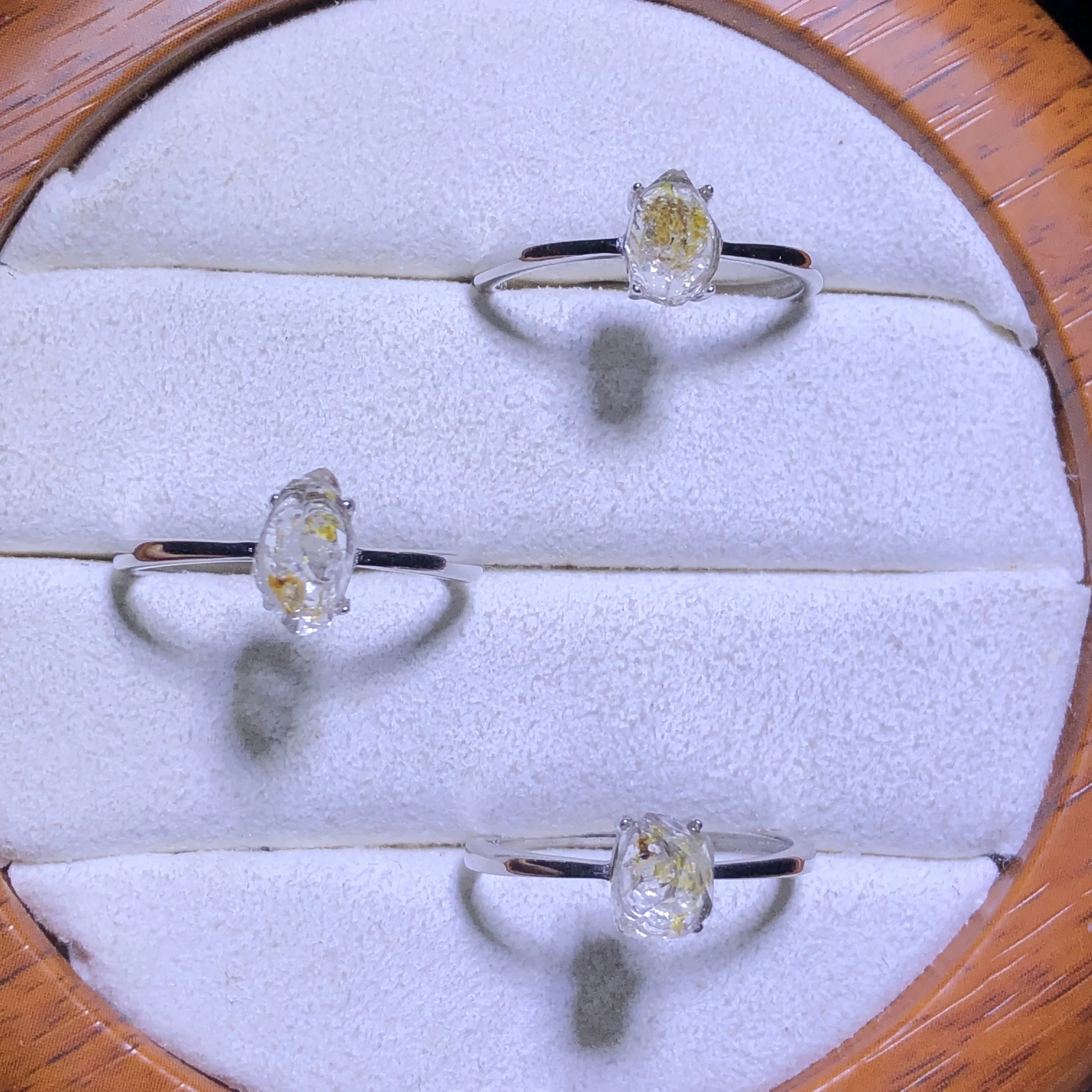 

1 шт. Fengbaowu натуральное пакистанское кольцо с бриллиантом Herkimer, стерлинговое серебро 925 пробы, рейки, целебный камень, модные ювелирные изделия, подарок для женщин