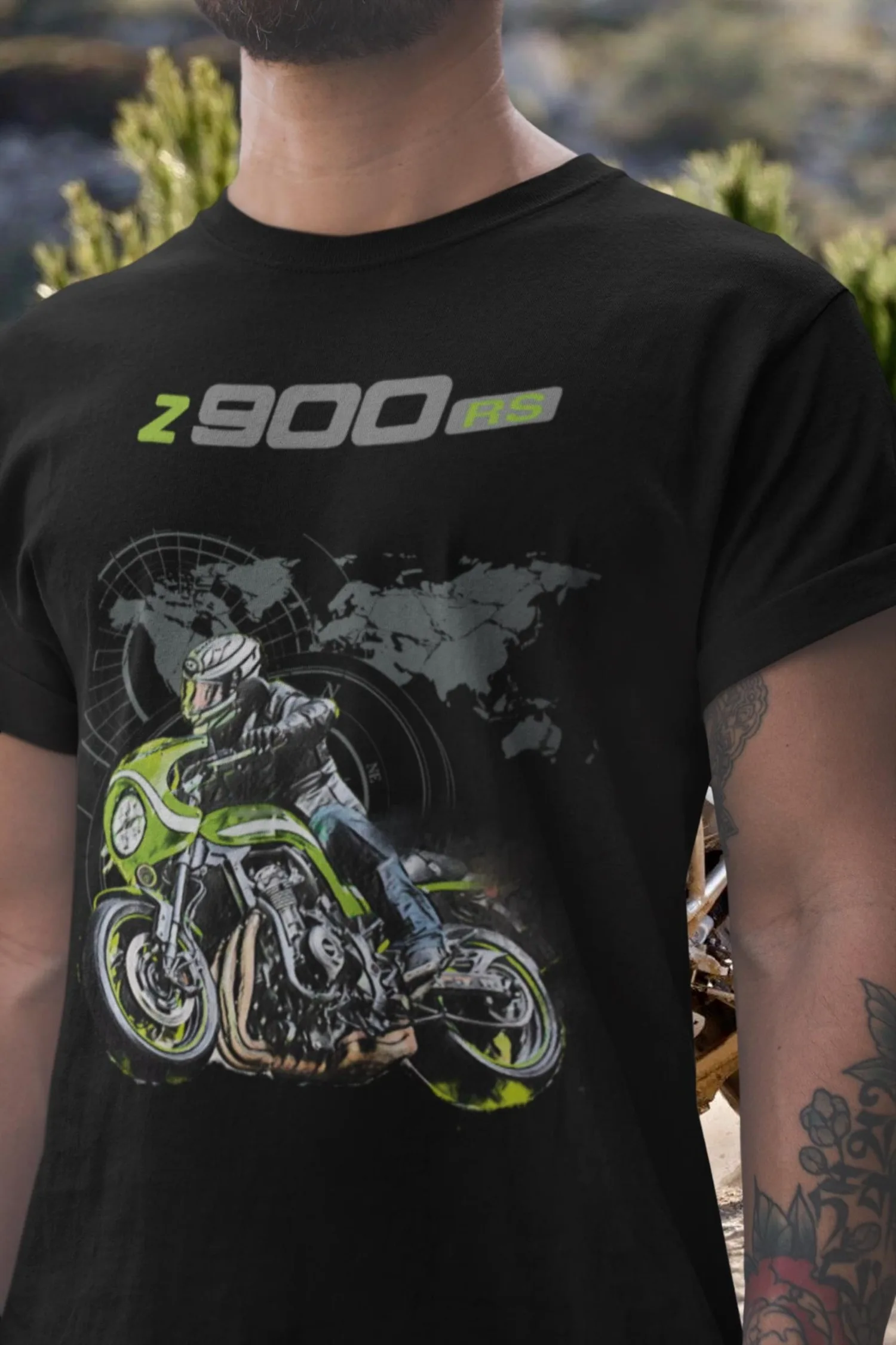 

536@EY K.awasaki Z900RS T Shirt A Smooth Ride Motorcycle Tee Refined Classic Rider Graphic Top For K.awasaki Fans Inline Four Sy