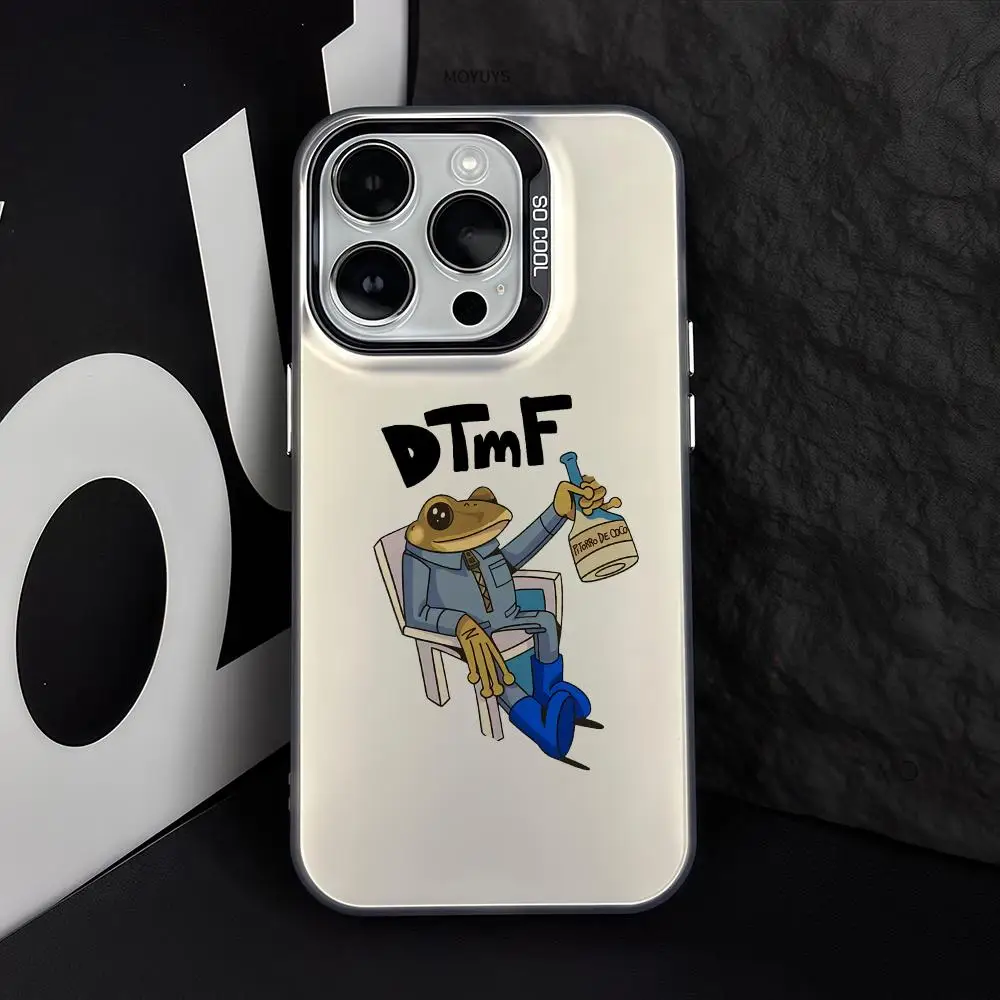 

Чехол для телефона Bad Bunny DTMF FUNDA для IPhone 12, 11, 13, 14, 15, 16, Max Pro Plus, мини-серебристый цветной чехол LMDaser