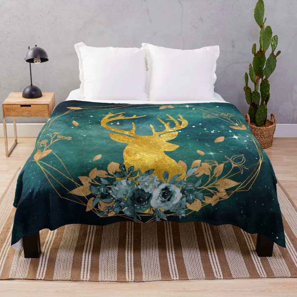 

Galaxy Deer Throw Blanket Extra Large Throw Thermal Soft Beds Blankets