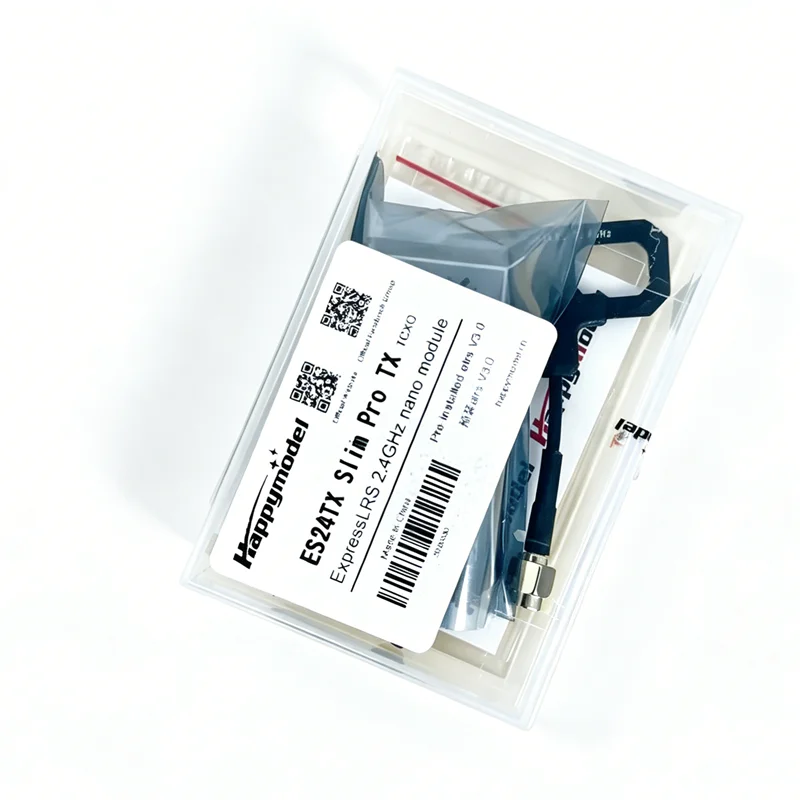 

Happymodel 2.4GHz ExpressLRS TX Module, ES24TX Slim Pro, CNC Aluminum Shell, Compatible with FrSky & TBS Radios
