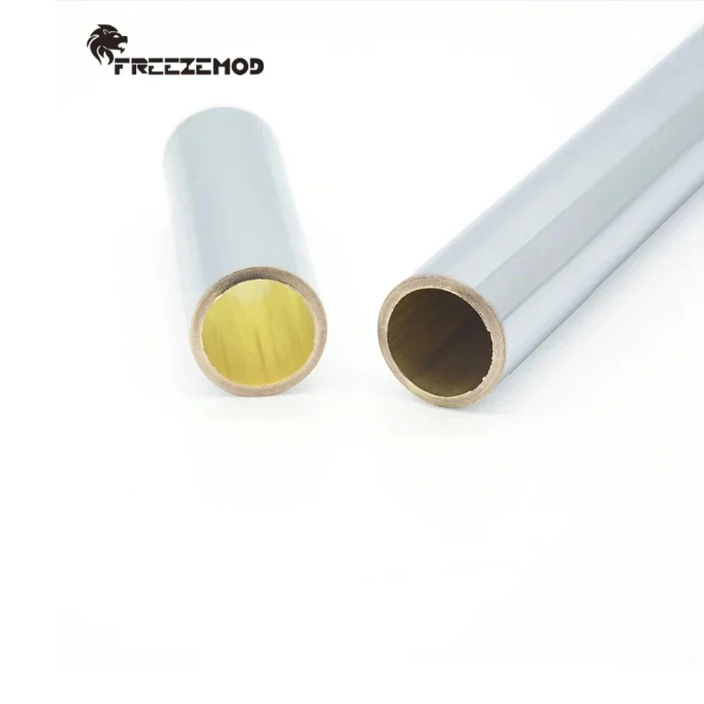 FREEZEMOD Metal Hard Tubing OD14mm Computer Water Cooled Rigid Tube surface chrome plated mirror effect 450mm Length