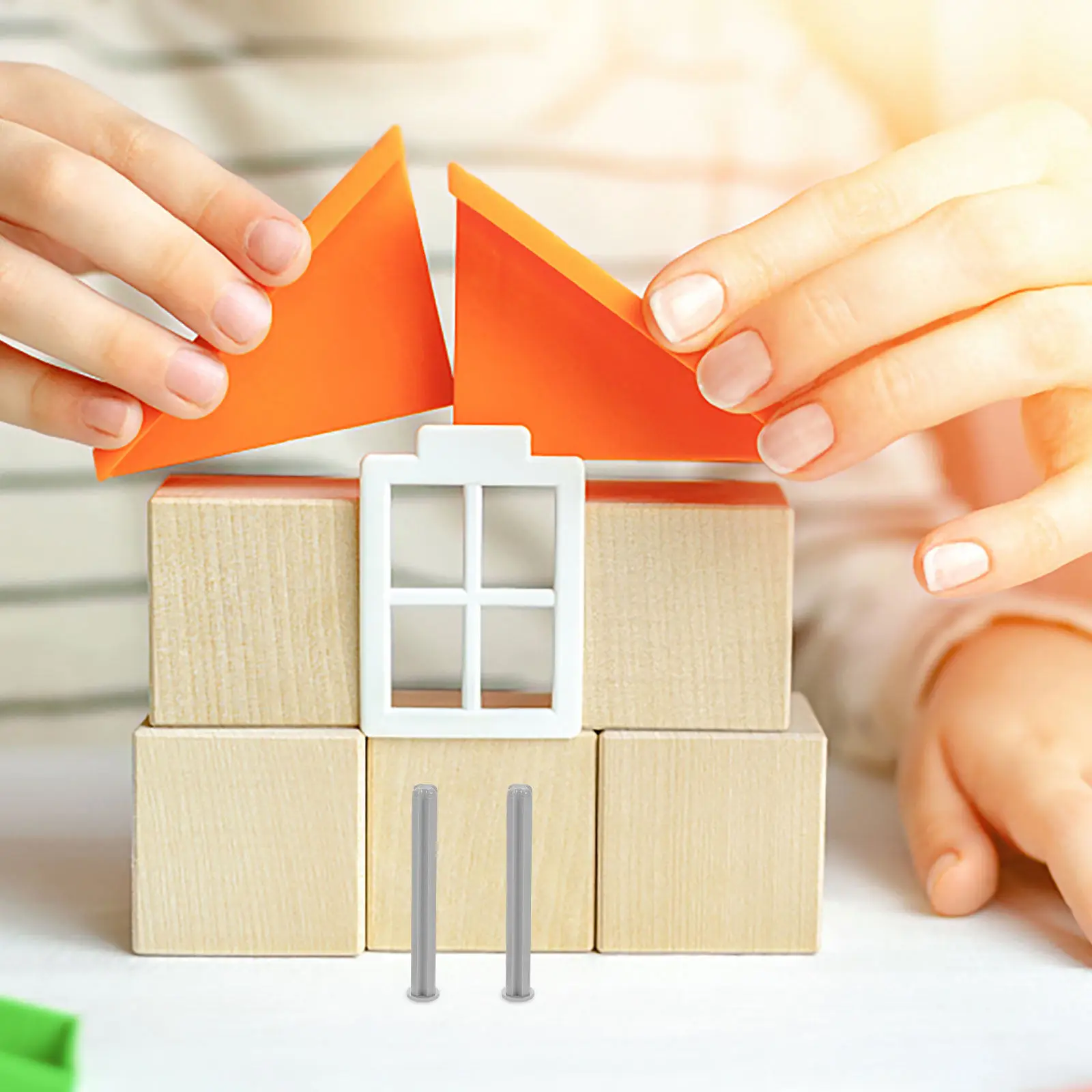 

1Pack Small Particle 1x5 Cross Axle Building Brick Replacement Shaft Parts for Technical DIY Projects Educational Use