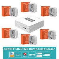 SONOFF SNZB-02D Zigbee LCD Smart Temperature Humidity Sensor Remote Real-time Monitoring Ewelink APP Alexa Google Home Gateway