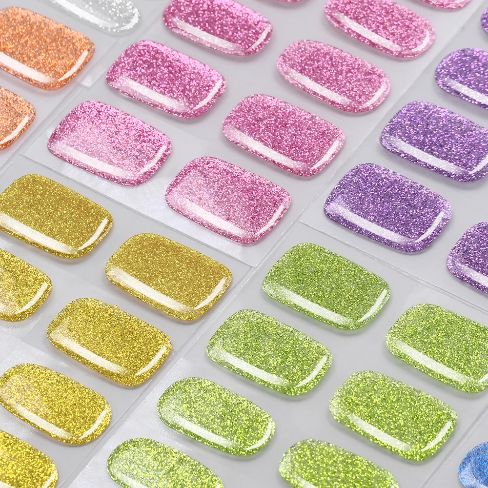 16Tips Colorful Glitter Semi C - огляд і ціна Full Cover Adhesive