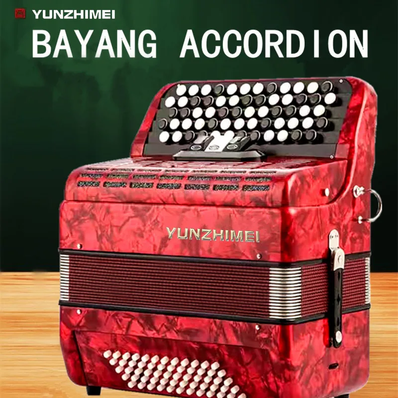 Bayan accordion button accordion is suitable for adults and children, 60/96 bass, playing.