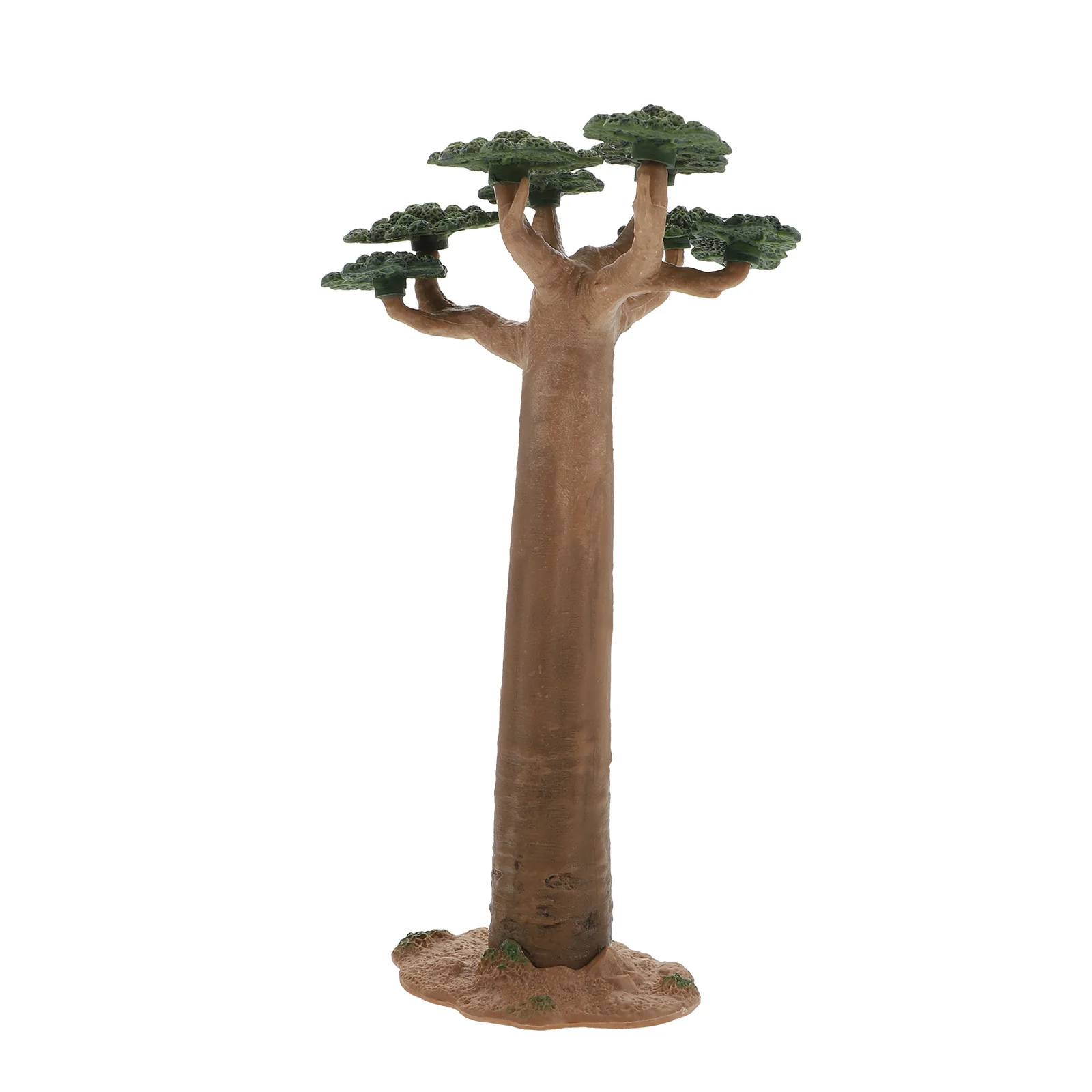 

Desert Green Plant Model Miniature PVC Trees Fake Layout Architecture Toy Compact Size Stable Flat Bottom Lasting Use