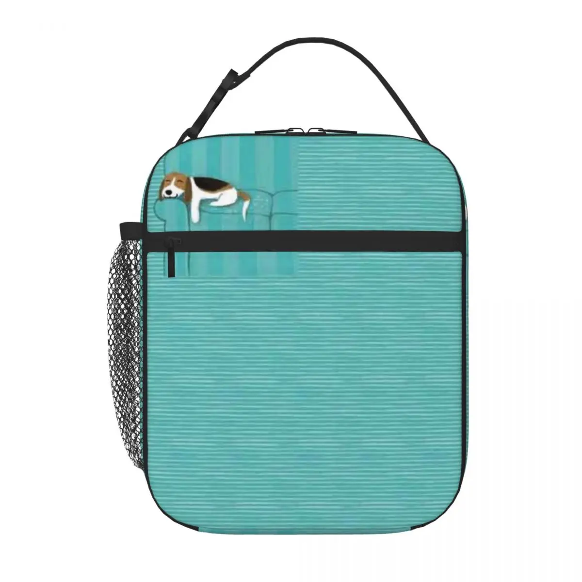 Bestselling Happy Couch Dog Cute Beagle Outdoor Rugged Kids Lunch Bag Festival Outing Travel Lunch Bag