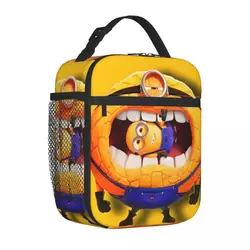 MEGA Minions Cute Insulated Lunch Bags borsa termica riutilizzabile portatile Lunch Box Tote School Outdoor Girl Boy