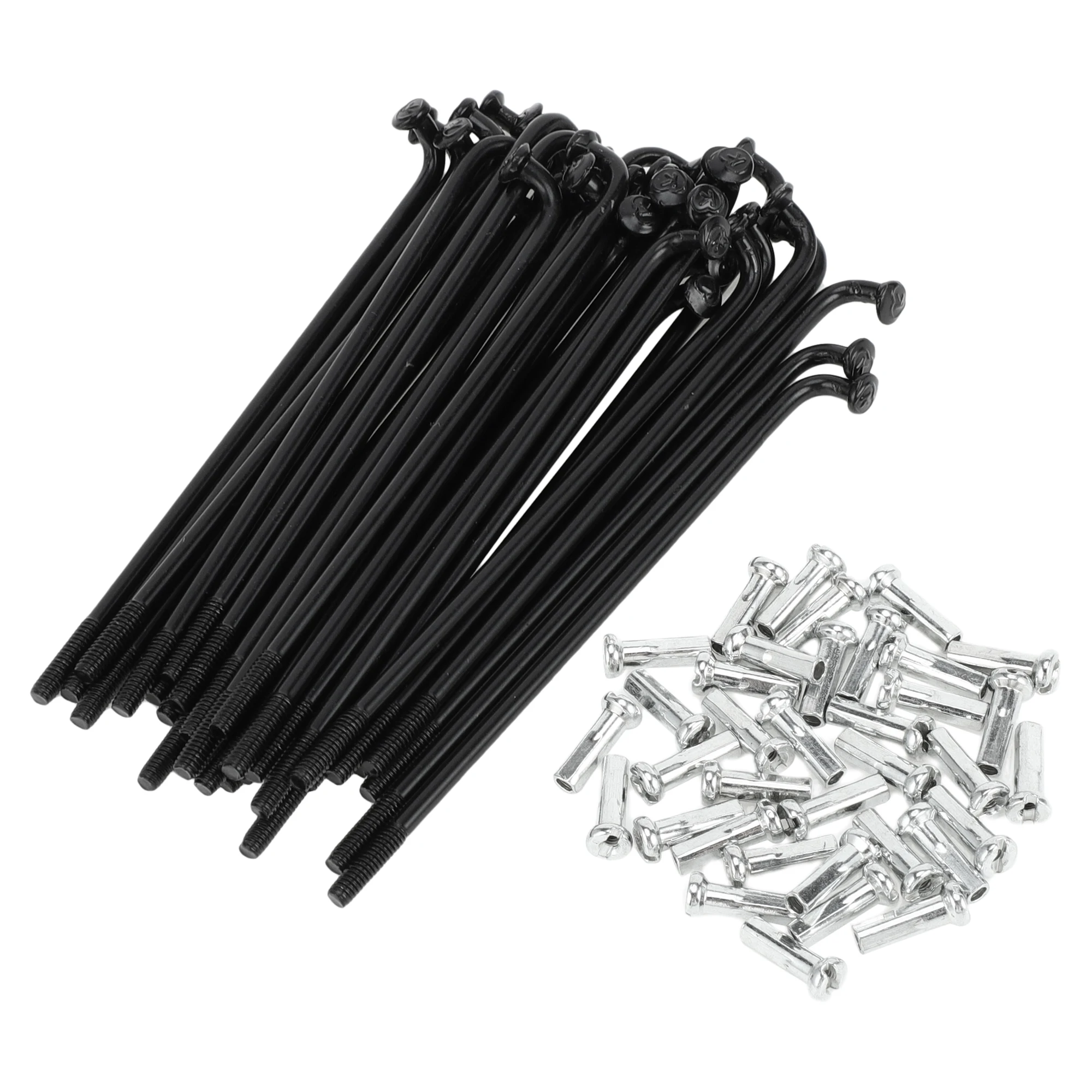 X Autohaux Fahrradspeichen Fahrrad-Radspeichen 14G 67mm 72mm 76mm 80mm 83mm 87mm 90mm 94mm 100mm 104mm 107mm Länge Kohlenstoffstahl – Detail 9
