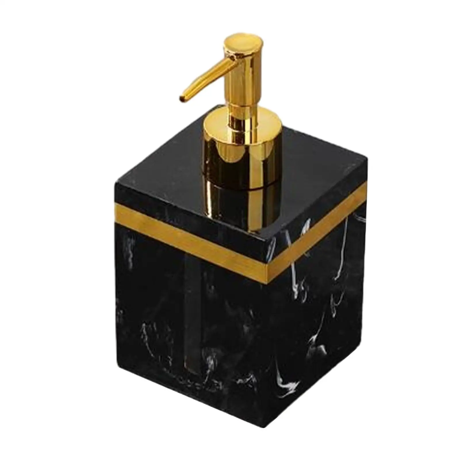 Marble Texture Soap Dispenser Resin Leakproof Hand Soap Liquid Dispenser for Kitchen Laundry Room Hotel Countertop Bathroom