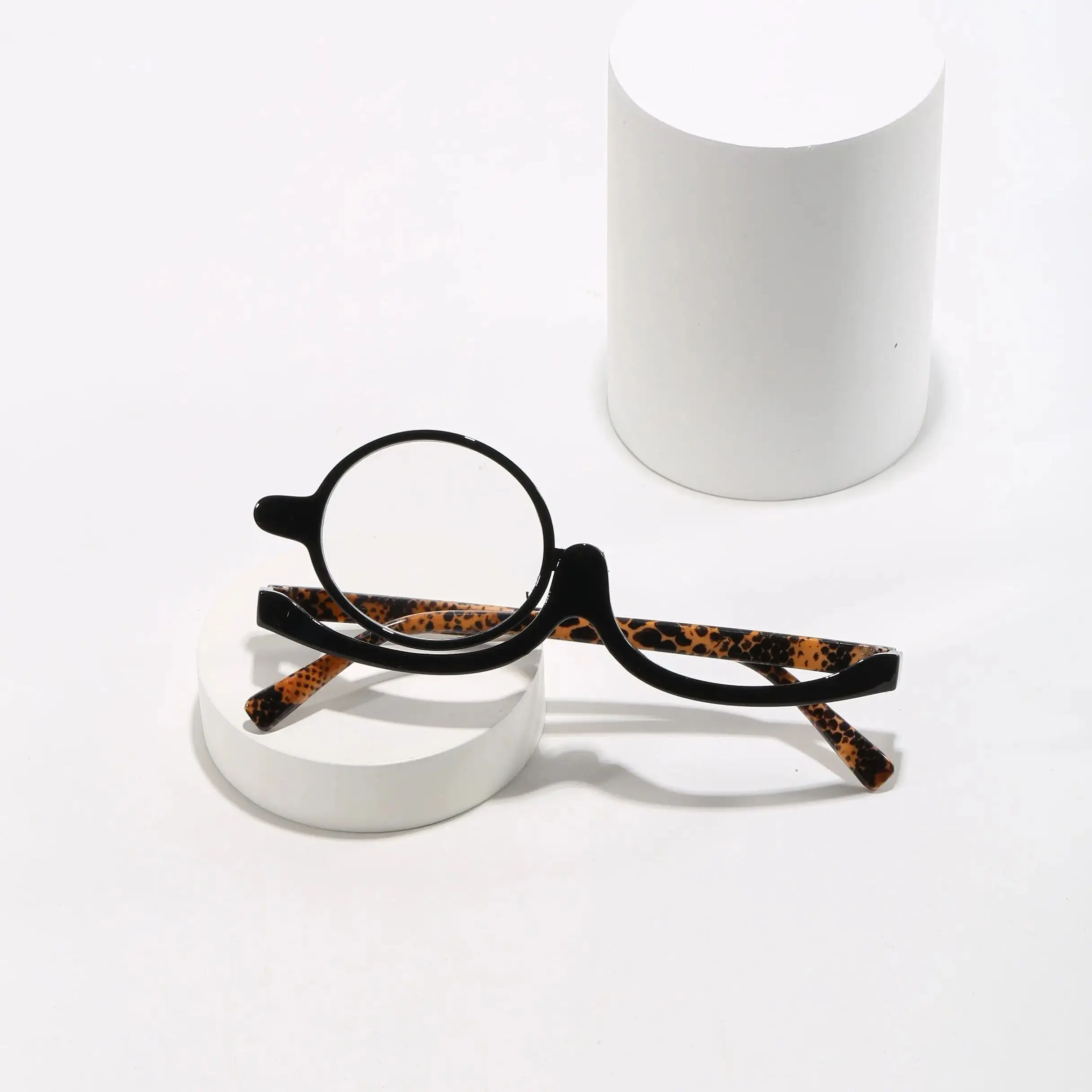 2023 New Colorful Frame Single Lens Cosmetic Presbyopia Mirror Multifunctional PC Frame 180 Degree Rotation Cosmetic Presbyopia