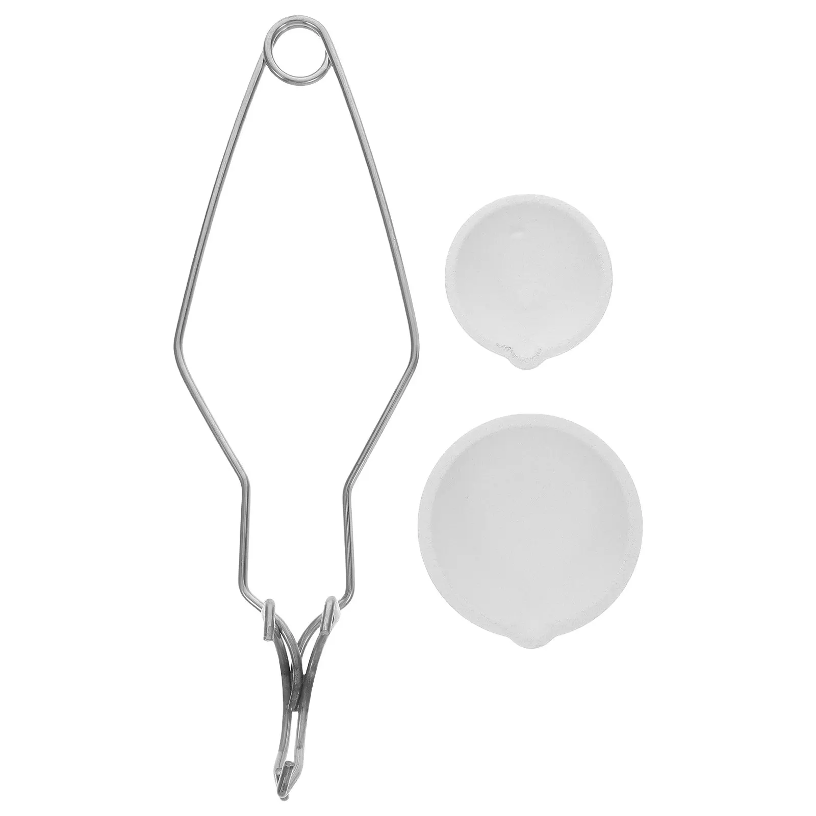 

Crucible Set for Melting Gold Silver Jewelry Quartz Melting Bowls 100G 250G Crucible Tong Metal Smelting Casting Kit