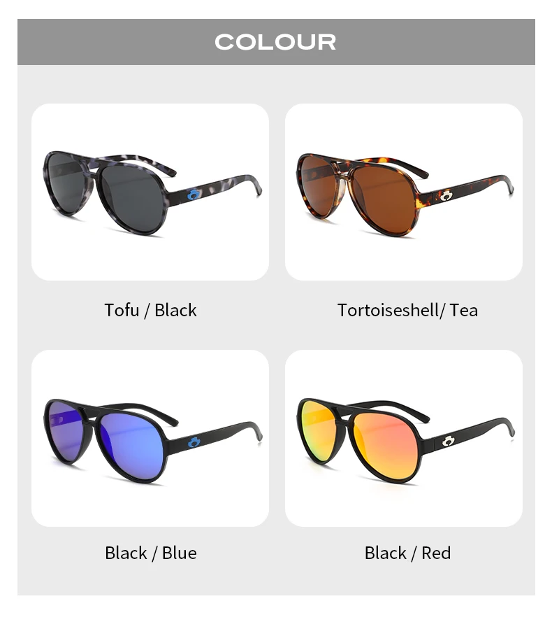 Blue Otter Pilot Klassische Polarisierte Sonnenbrille für Männer und Frauen, Sommer-Fahr-, Angel- und Fahrradbrille, Antireflexions-UV400-Brille – Detail 10