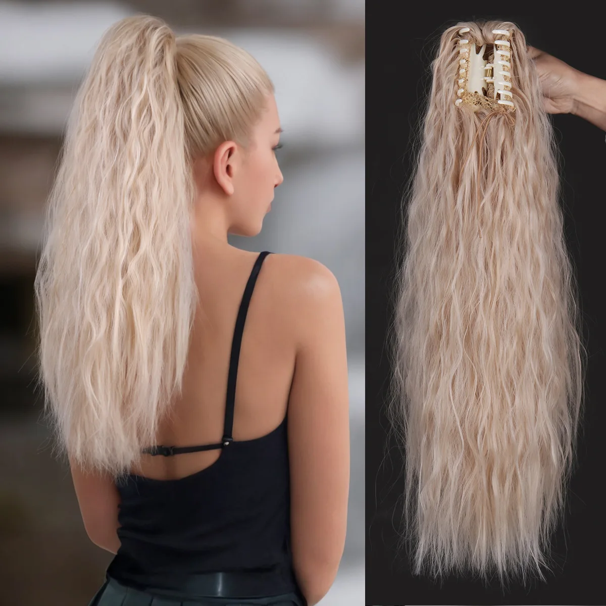 

Парик-косичка для женщин, полностью синтетический парик-хвост с косичками