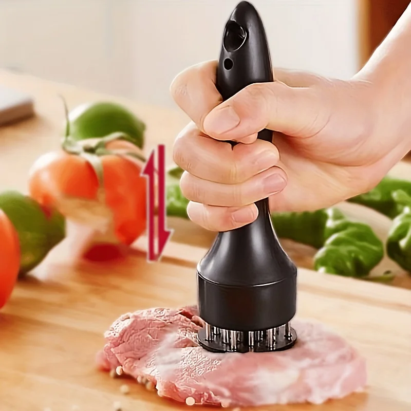 Herramienta ablandadora de carne con mango ergonómico, perfecta para acampar en vehículos recreativos y uso en la cocina del hogar, Ideal para ablandar carne, cerdo y más, 1 ud.