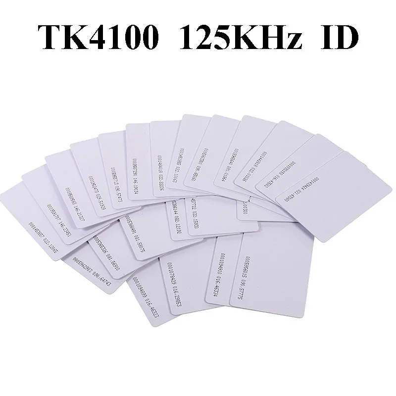 

100Pcs RFID 125khz EM4100 Read-Only Keyfob RFID Tag Proximity Card for Door Entry Access Control ID Keychain Token Tag Sticker