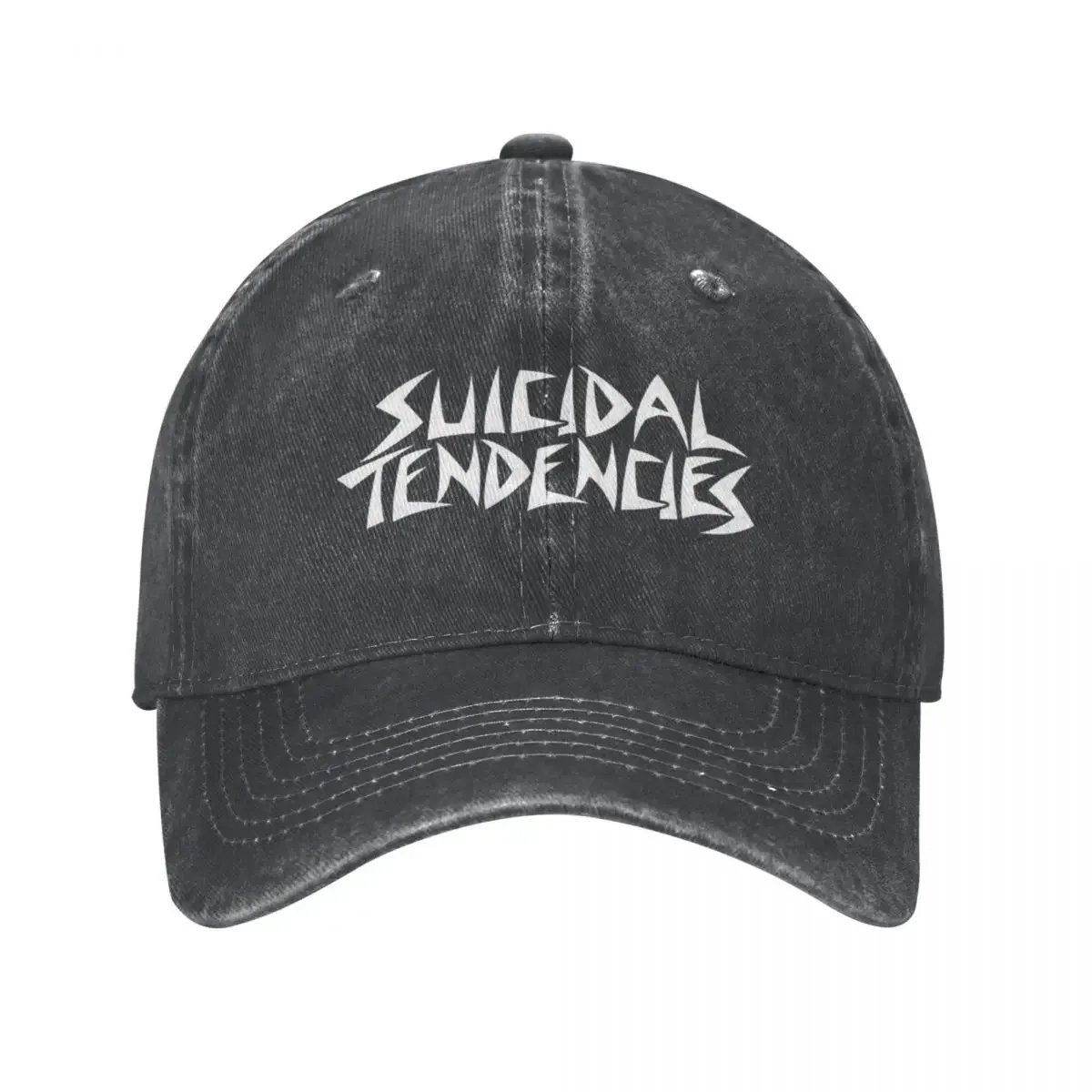 Vintage Black Rock Baseball Cap Distressed Snapback Cap Suicidal Tendencies Outdoor Activities Adjustable Caps Hat