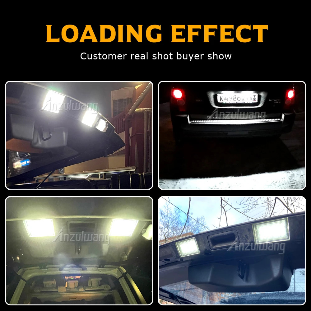 2X 18 LED Car Number License Plate Lights Lamps White For Land Range Rover Sport L320 Discovery 3 4 LR3 LR4 Freelander 2 LR2 12V