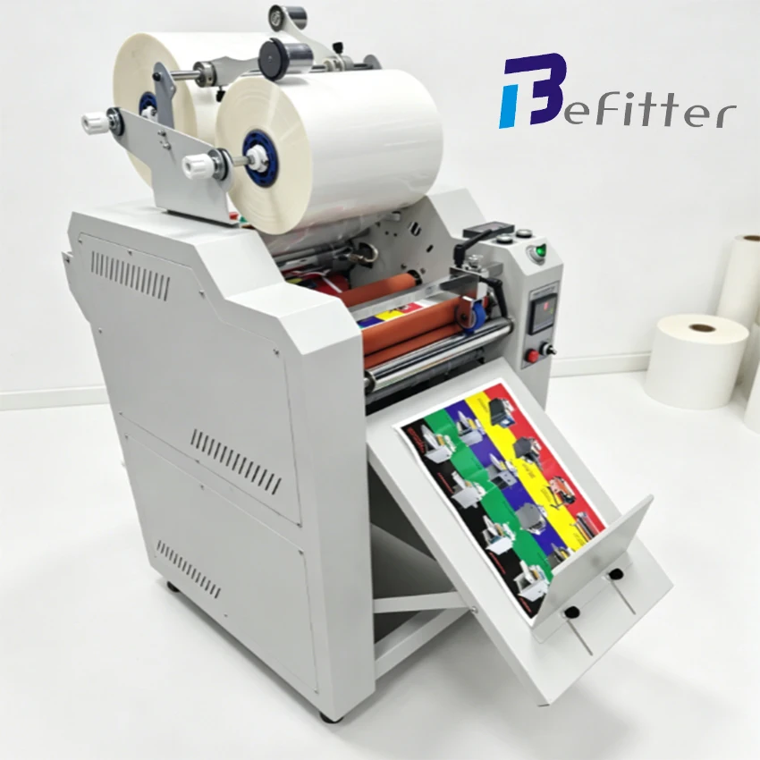 BFT-390A 390mm Full Automatic Laminating Machine Double Side Auto Feeding And Slitting Roll Laminators With Anti-curl Function
