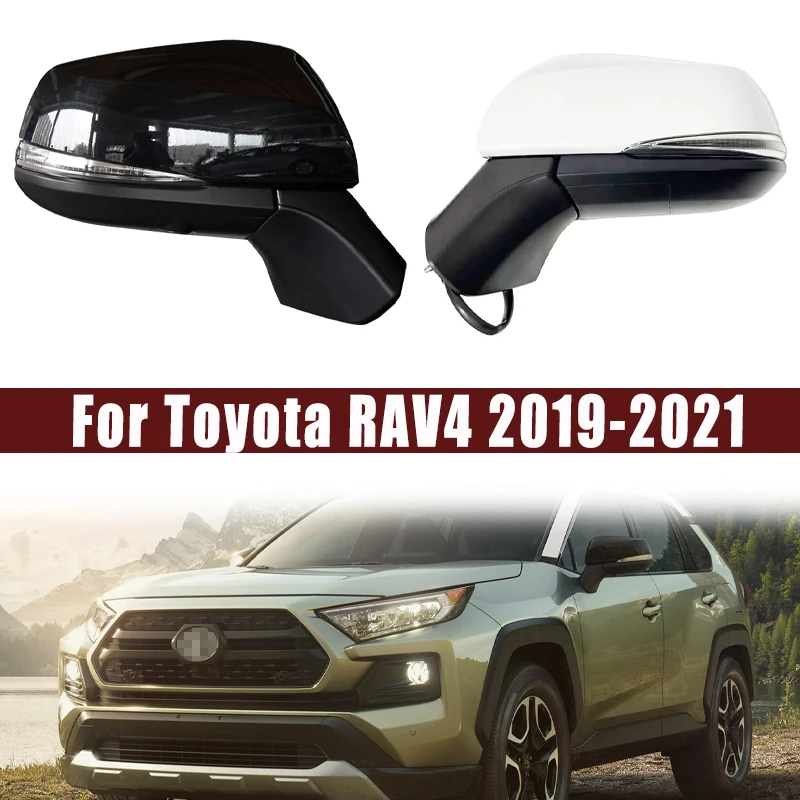 Achteruitkijkspiegel voor Toyota RAV4 2019-2021, elektrisch inklapbaar, verwarmd, met BSM en lensverstelling. - afbeelding 2
