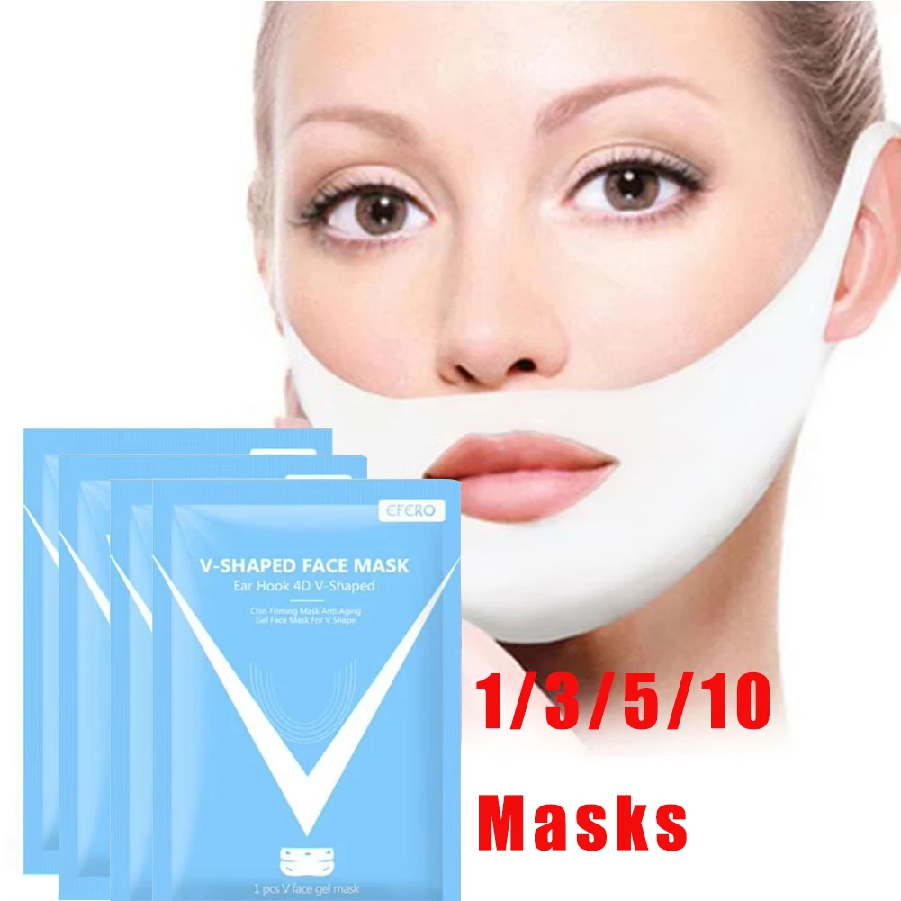 Face Lifting Mask V Shape Lifting Tightening Face Skin Neck Lift Slimming Silicone Sticker Line Remover Wrinkle Double Chin