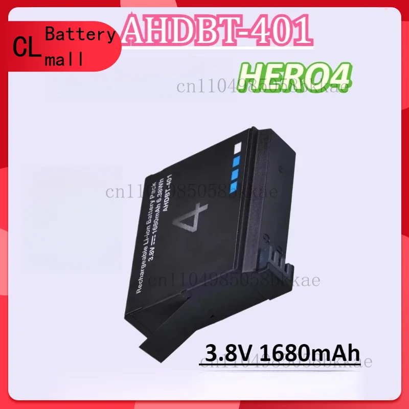 Nuevo AHDBT-401 3,8 V 1680mAh reemplazo + cargador USB LED de 3 ranuras para GoPro HERO4 para GoPro Action Camera batería para Hero 4