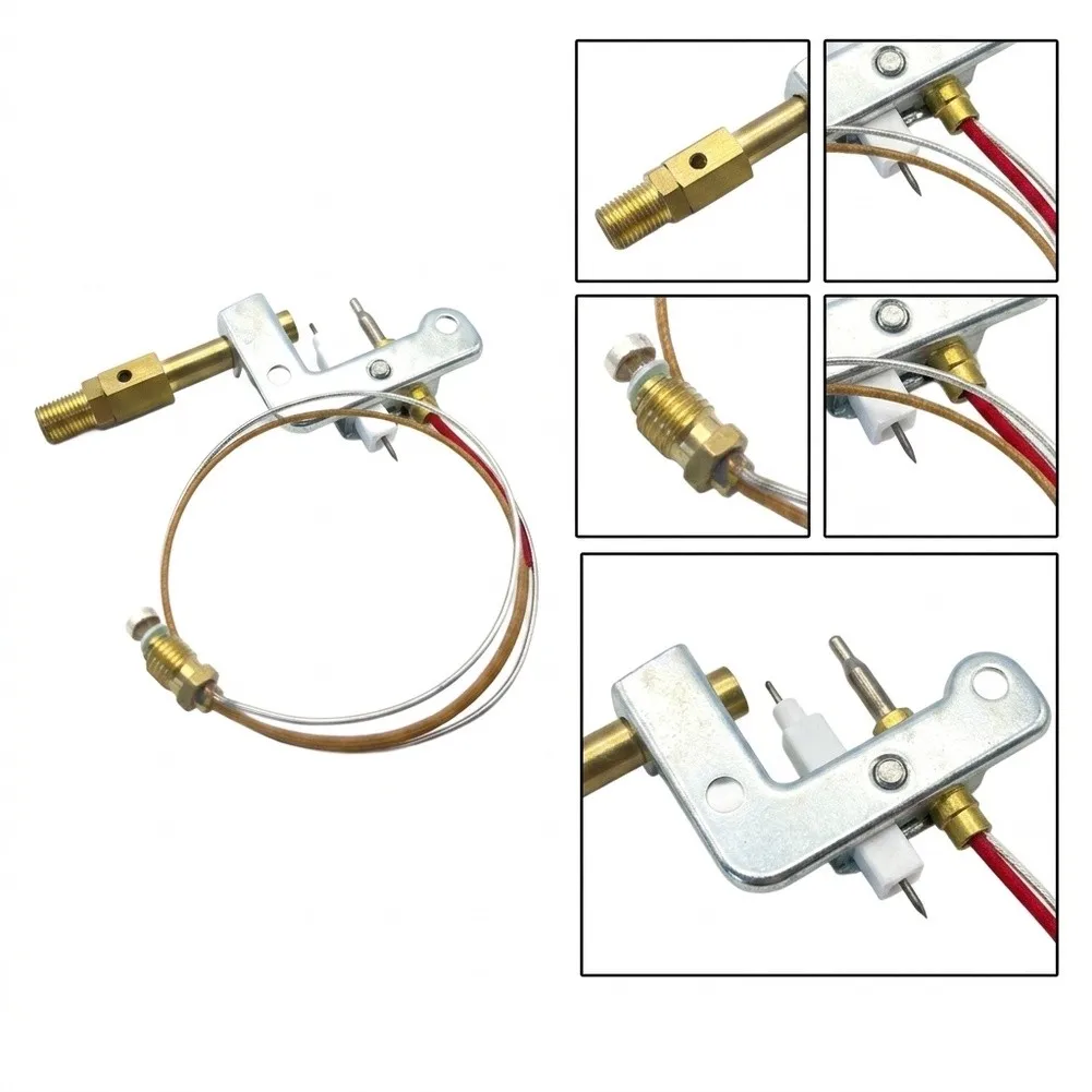 Replacement Thermocouple Assembly For Stove And Heater For Pilot Lights Flame Out Protection Brass Tip Safety Device