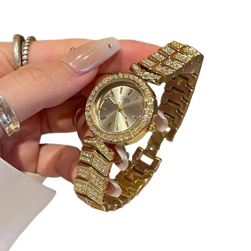 

Round Diamond Strap Ladies Watch Fashion Temperament Bracelet Watch Premium Women's Watch