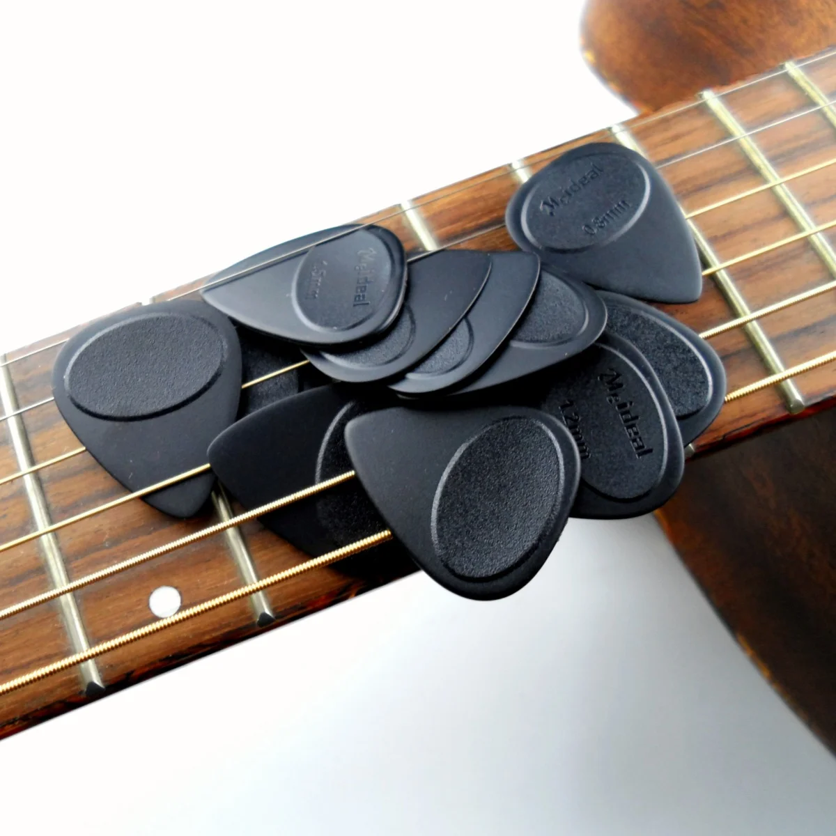 Meideal Guitar Pick /ABS Antypoślizgowy matowy Trwały o grubości od 0,46 do 1,5 mm do gitary elektrycznej Bass Ukulele