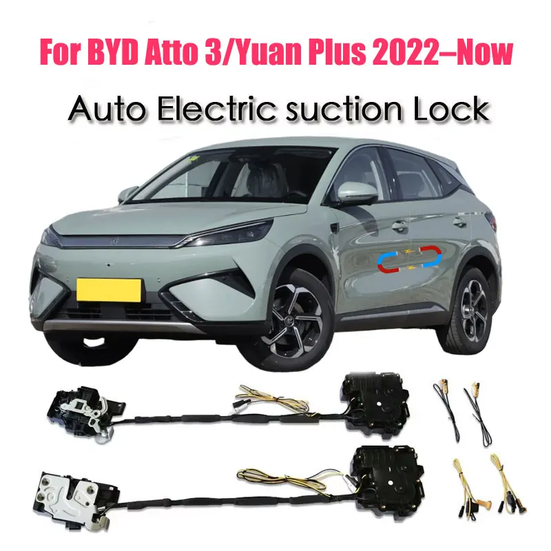 

For BYD Atto 3/Yuan Plus 2022–Now Car Soft Close Door Latch Pass Lock Actuator Auto Electric Absorption Suction Silence Closer