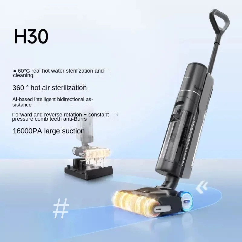 2024 New Dreame AI Dual Power Floor Scrubber H30 Hot Wash, Hot Drying, Dust Washing, Washing and Drag Scrubber vaccum cleaner