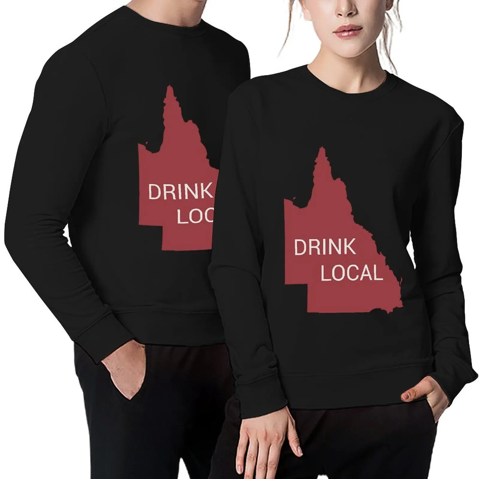 

Drink Local QLD state Pullover blouse mens designer clothes men's sweat-shirt set autumn new products anime sweatshirt