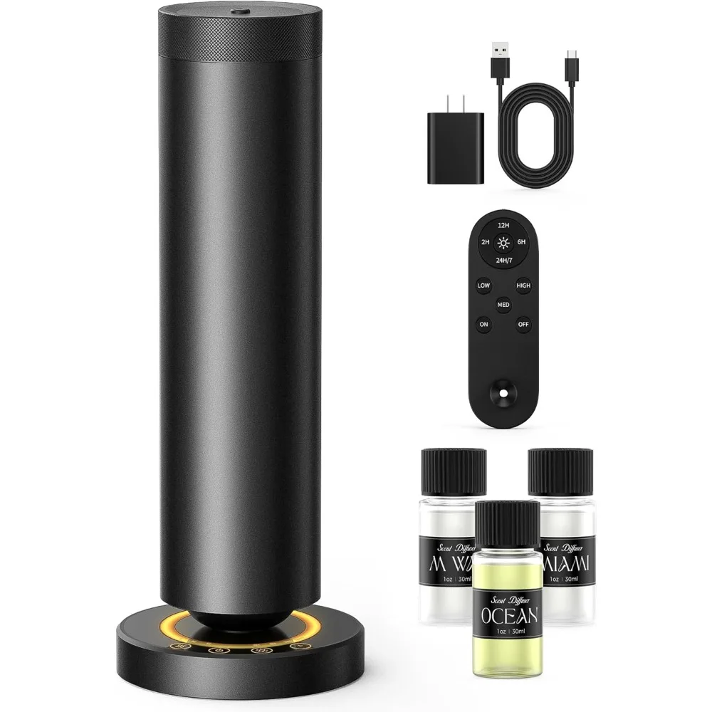 

US Shipping Waterless Essential Oil Diffuser 90ML Large Room 1000 Sq Ft Adjustable Mist Timer Night Light Corded Electric