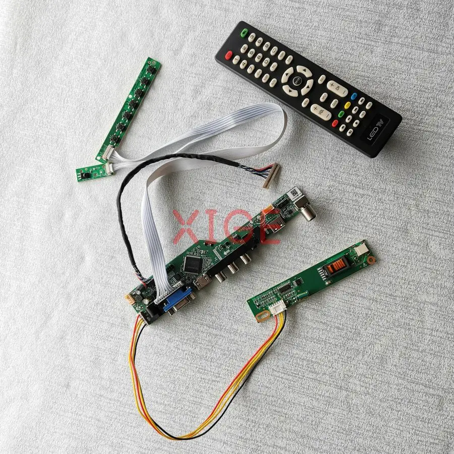 

For LTN141XC LTN141XF LTN141X8 LTN141X7 Matrix Controller Drive Board Kit DIY 1CCFL HDMI+VGA+AV+USB LVDS-20Pin 1024*768 1024x768