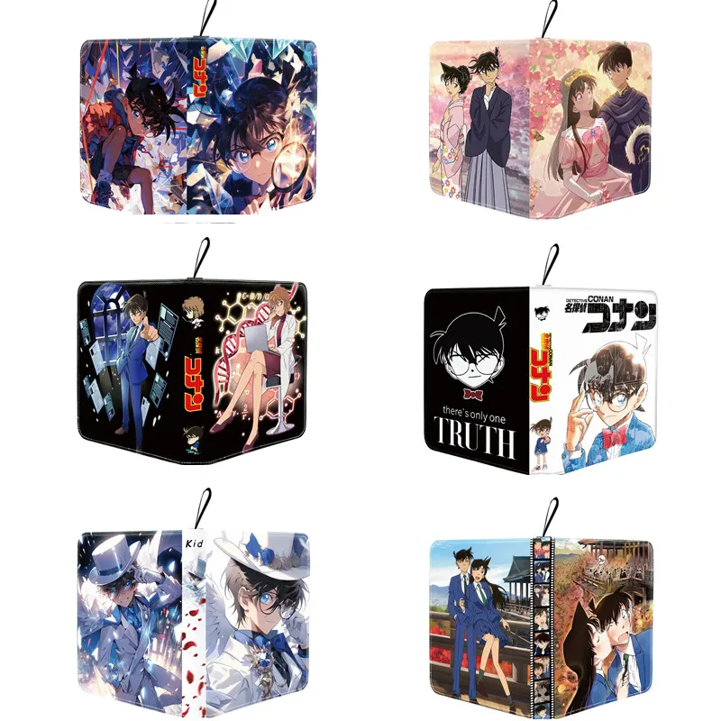 

Detective Conan Card Binder Book Collection Cards Holder Anime Card Album with 50 Inner Pages Zipper Hold Up To 400 Cards Gift