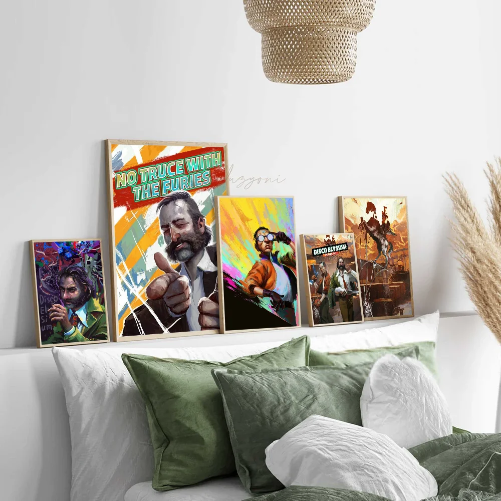 Videojuego Disco Elysium, impresiones y carteles de buena calidad, impresiones de papel blanco, carteles, obra de arte, decoración de pared
