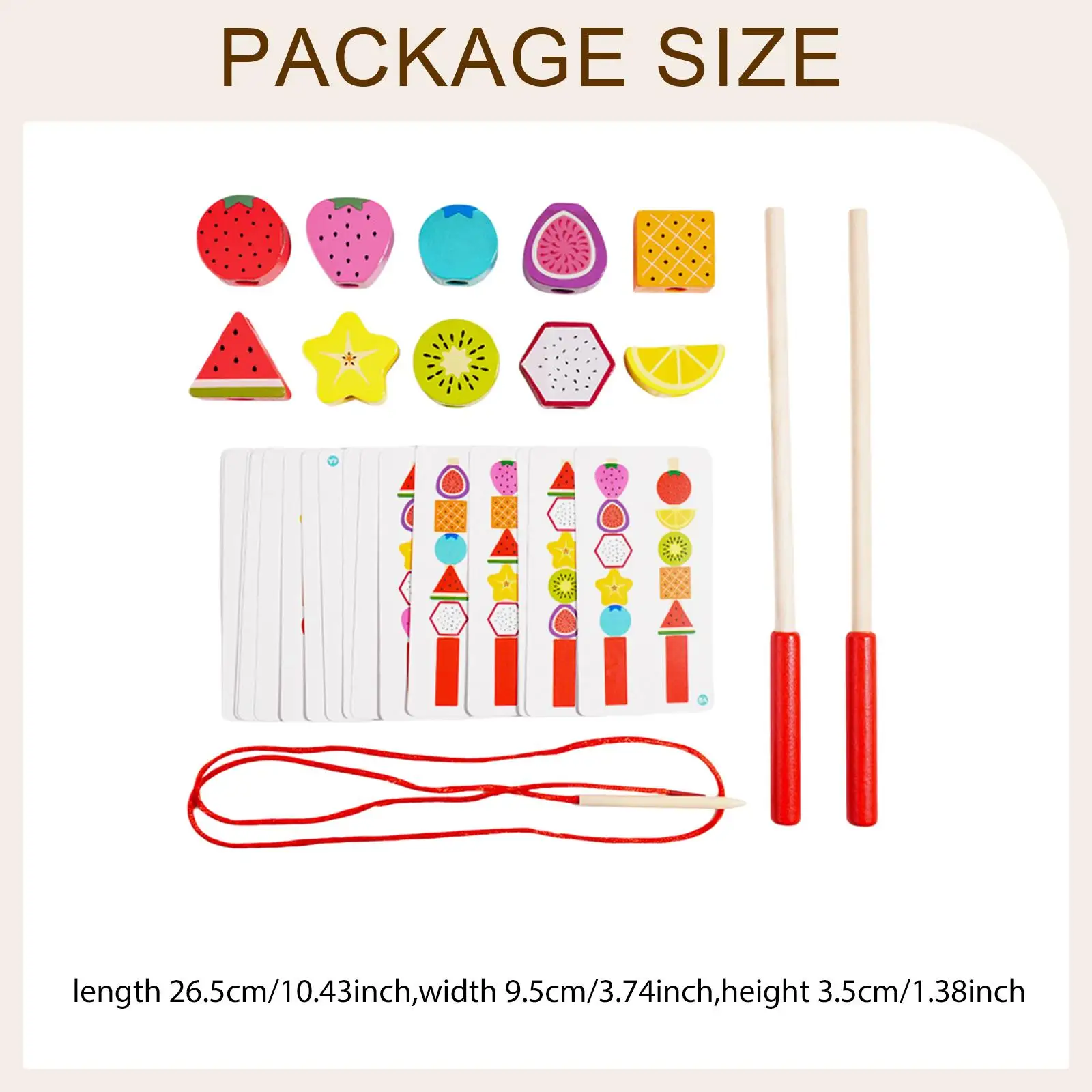 Beads Stacking Toy Holiday Gift Pattern Building Fine Motor Skills Builder