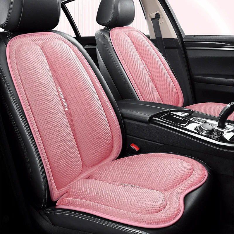 New Ice Silk Car Seat Cushion, Summer Cooling Pad, Breathable, Semi-enclosed Space Layer, Single-piece Seat Cushion, Anti Slip