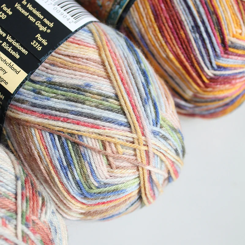 1*100g ball Opal Vincent Van Gogh  75% wool, 25% polyamide/ Nylon  socks knitting yarn