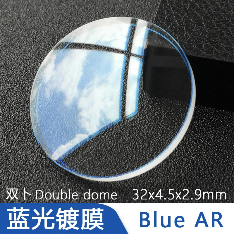 Sapphire Double Bubble 32x4.5x2.9mm Replacement for Seiko Abalone SRP775 Watch Crystal Glass Component SJG24
