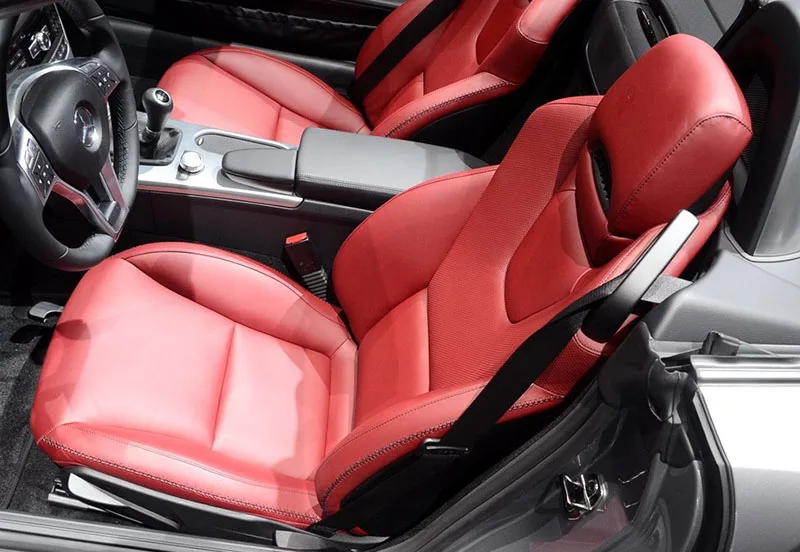 For Mercedes Benz SLK R172 Roadster 2011 2012 2013 2014 2015 2016 PU Leather Custom Car Seat Covers Set Accessories styling