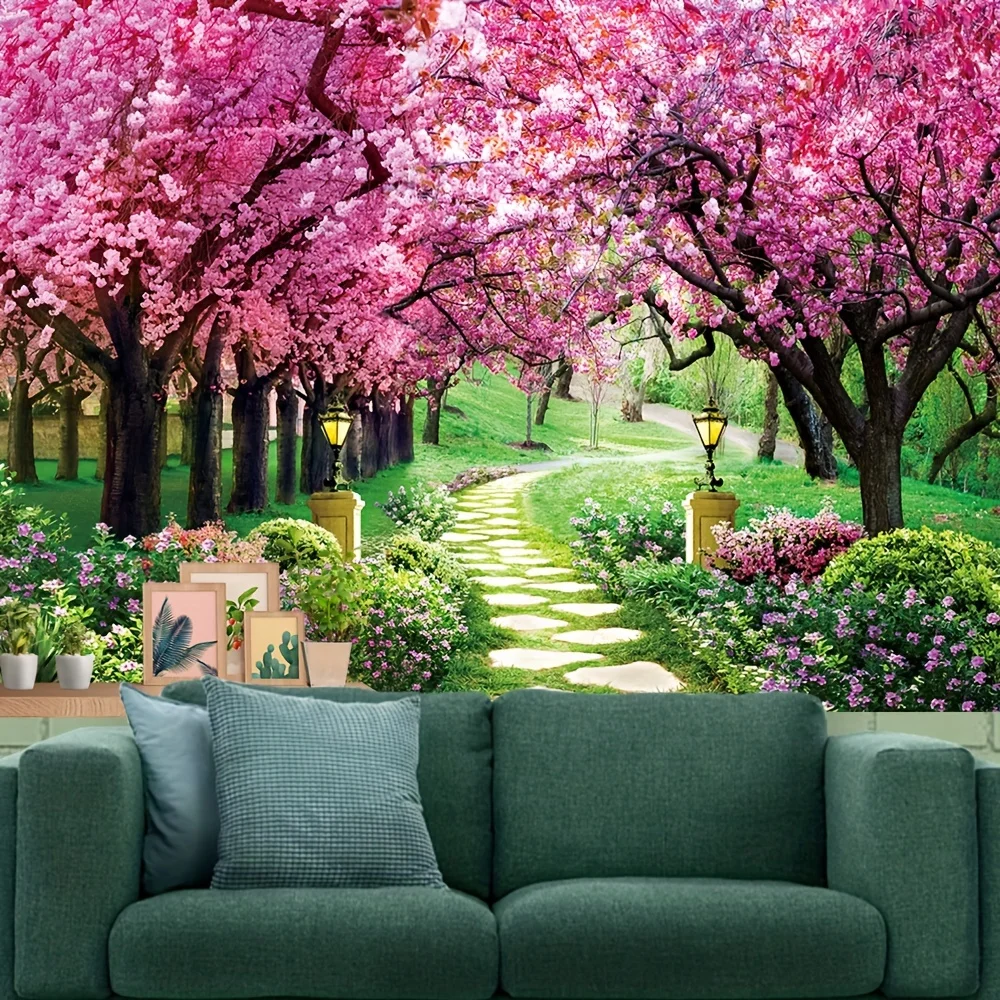 Spring Event Backdrop: Floral & Garden Vinyl, Perfect for Baby Showers, Weddings, Birthdays - Durable, Reusable, Two Sizes