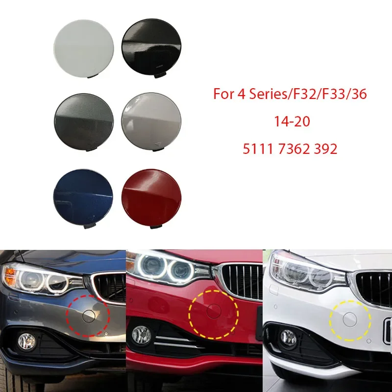 

Car front bumper towing hook hole cover plate front trailer cover for BWM 4 Series/F32/F33/36 14-20 5111 7362 392