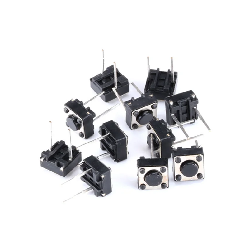 Tactile Switch Momentary Tact 6x6x4.3/5/6/7/8/9/10mm 6*6*4.3mm 5mm 6mm 7mm 8mm 9mm 10mm Middle pin 2pins