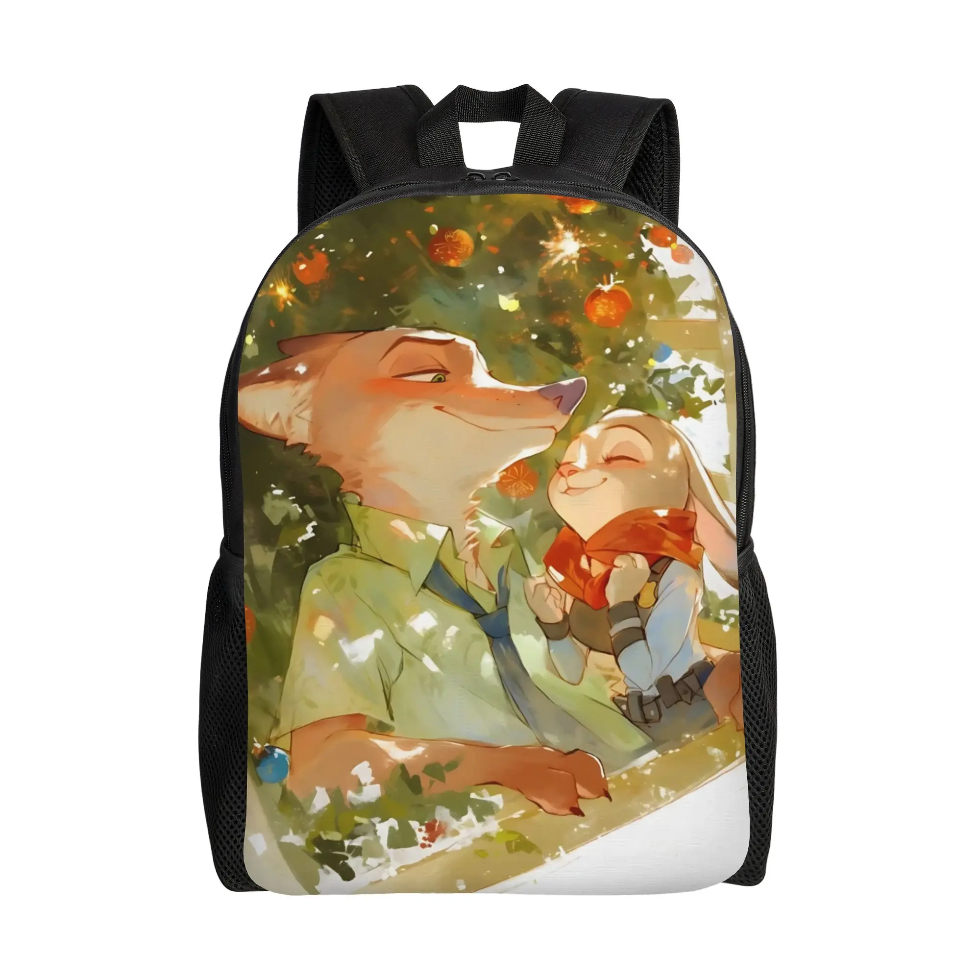 

1PC first day of school Backpack Disney Zootopia 2 Daypack Judy And Nick romantic scope Cool Office Work Retro Washable Rucksack