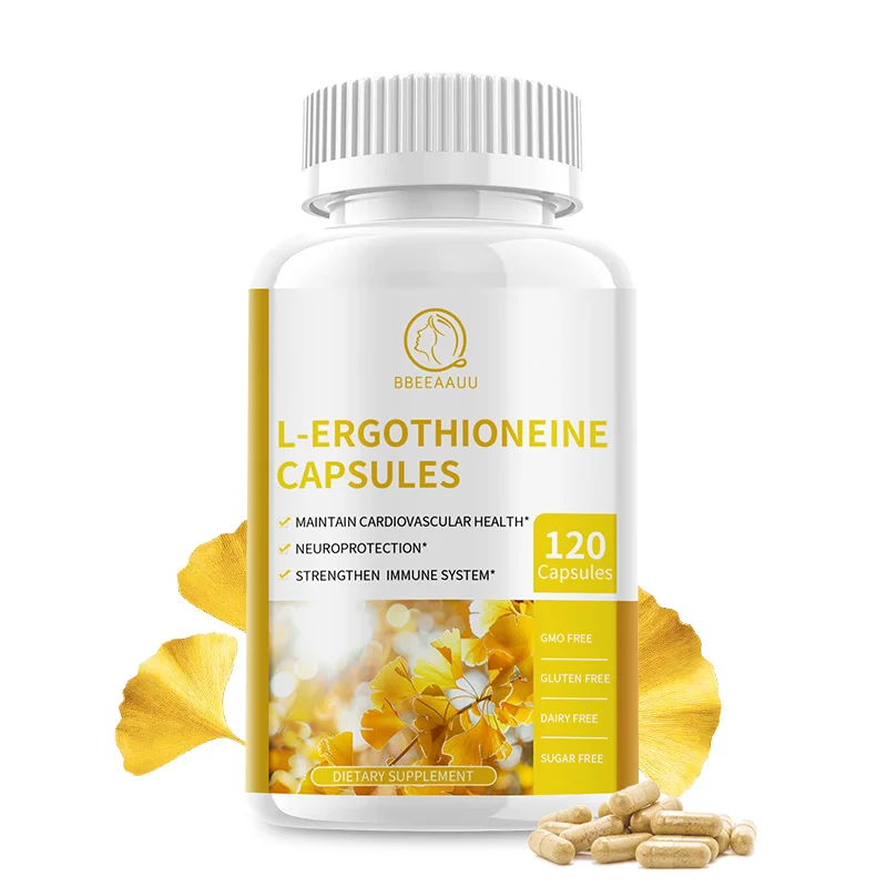 BBEEAAUU L-ergothionine Capsules 9-in-1 Formula Support Immune, Heart and Cognitive Health Protecting Cardiovascular Health