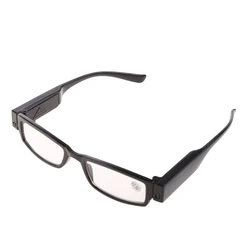 Light UP Multi Strength Eyeglass LED Reading Glasses Spectacle Diopter Magnifier 066C