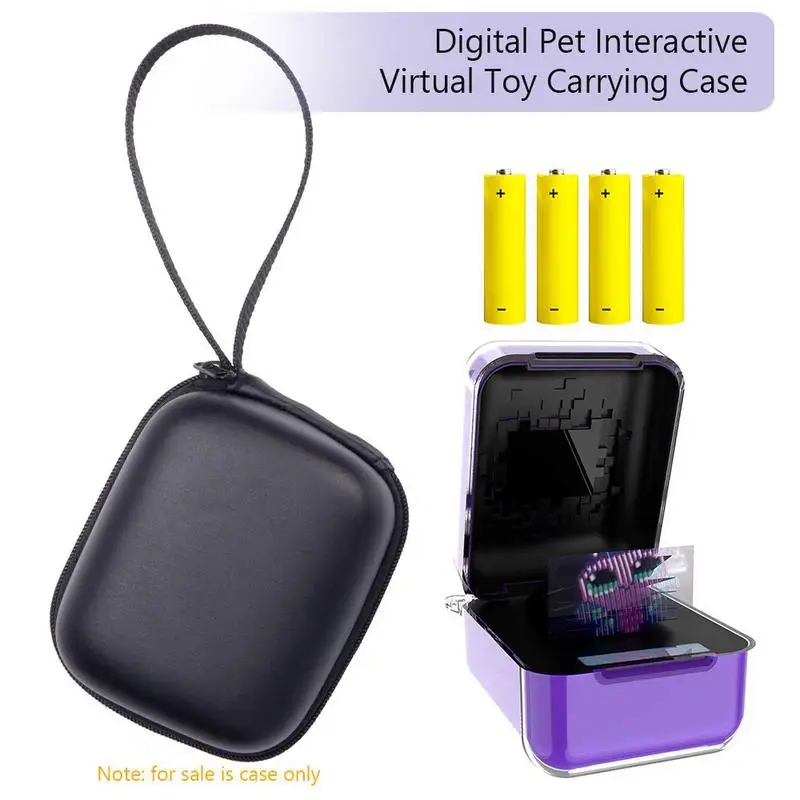 Soporte de transporte para mascotas electrónicas virtuales, estuche de transporte de viaje a prueba de polvo y agua, organizador de almacenamiento a prueba de golpes, bolsa